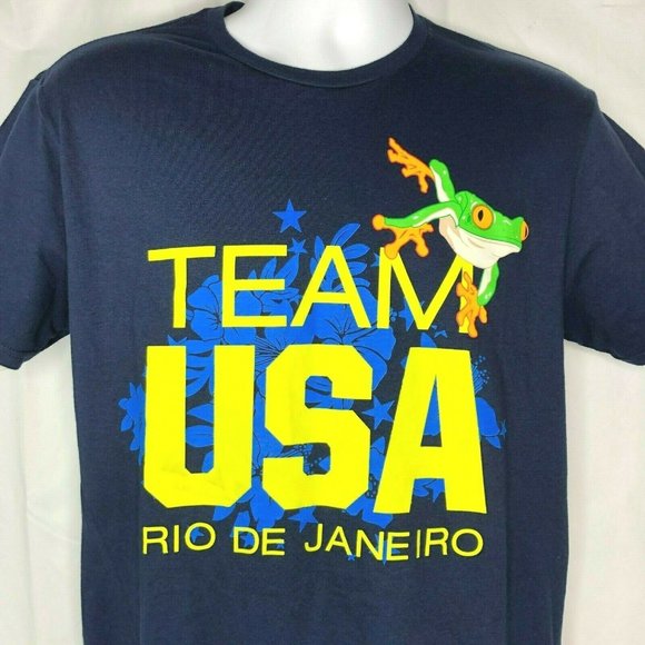 Frog From Rio 2 Merch Team USA Apparel | Shirts | Olympics 26 Rio De Janeiro Team Usa Frog ...